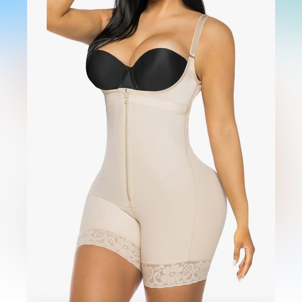 Women's Beige Shapewear Bodysuit
